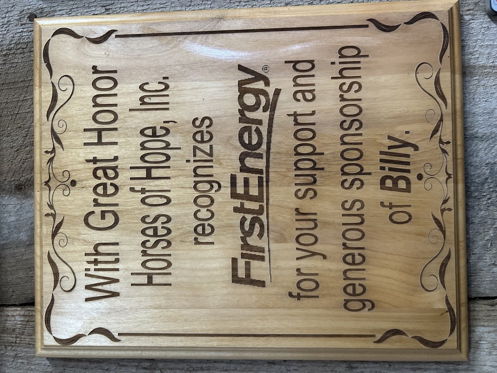First Energy Support Plaque